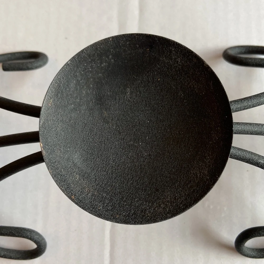 Black Iron Candle Holder